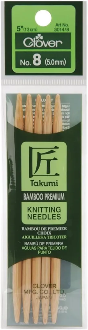 5" Clover Takumi Double Pointed Needles