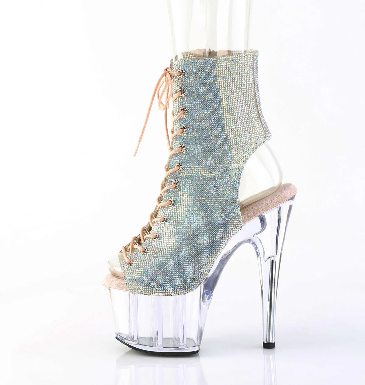 Adore 1016C-RS Platform 7" Heel Fringe Upper Ankle Boots-Direct