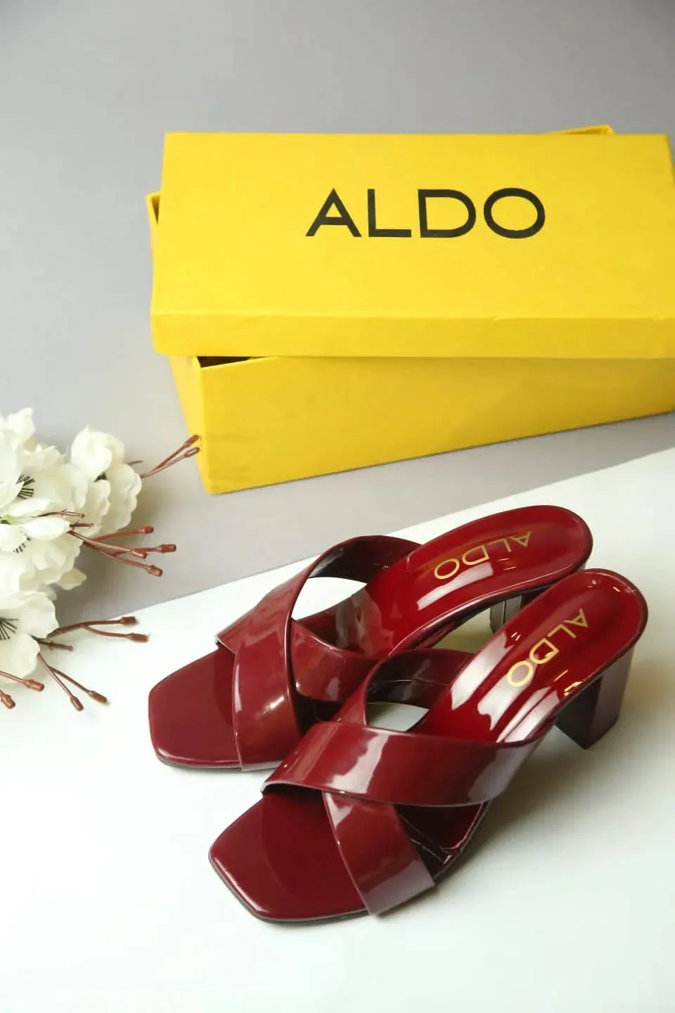 ALDO BLOCK HEEL BOSS LADY SANDALS