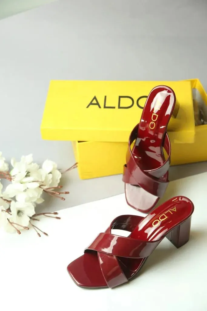 ALDO BLOCK HEEL BOSS LADY SANDALS