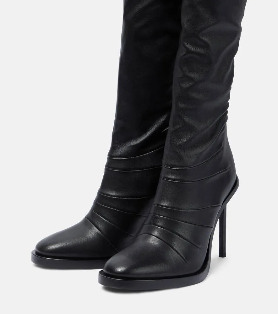 Ann Demeulemeester Adna over-the-knee leather boots