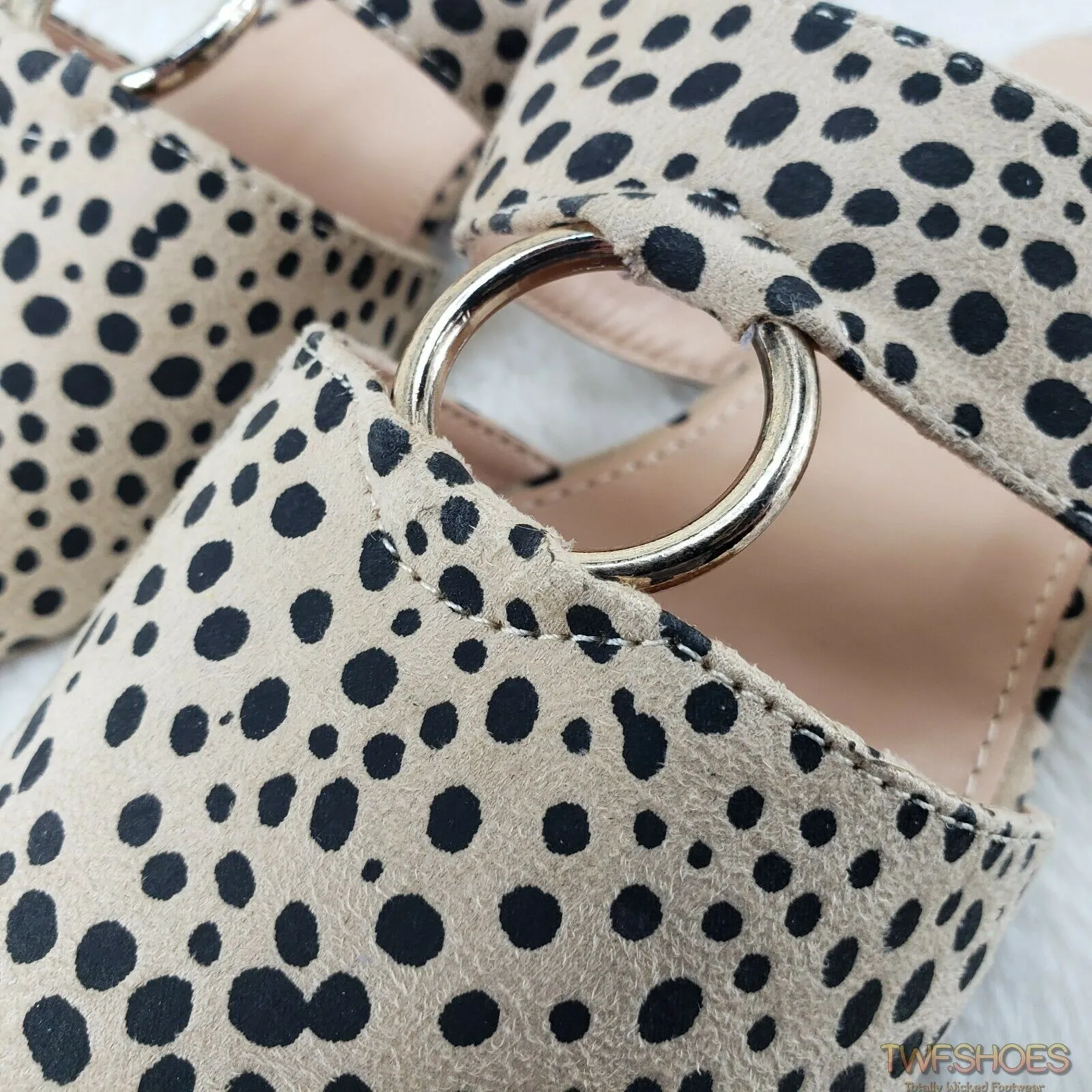 Bella Cheetah Print Slip On Summer Flats Mule Slippers Sandals Clogs 6-10