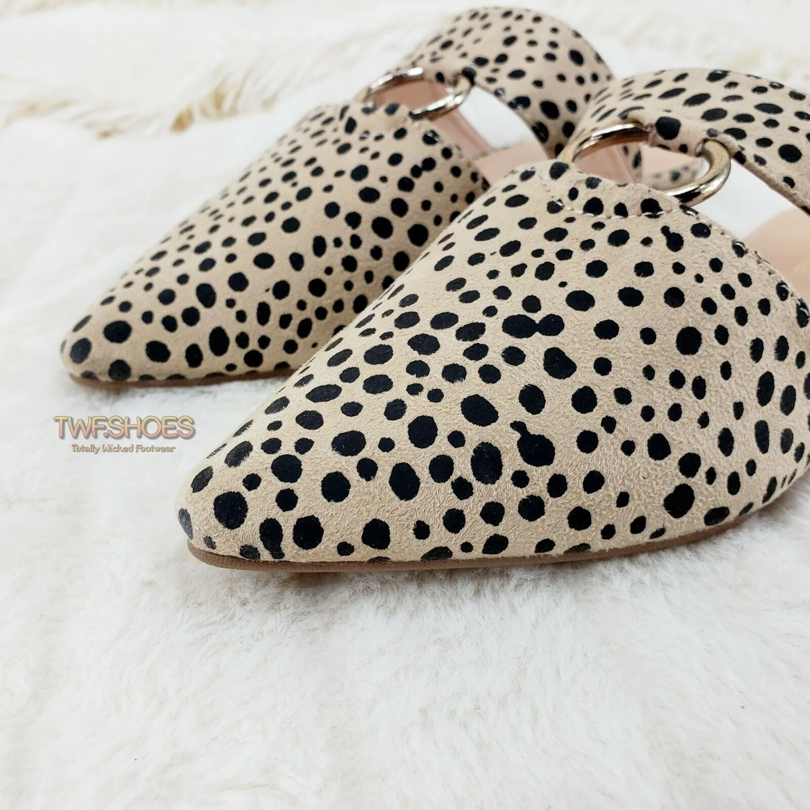 Bella Cheetah Print Slip On Summer Flats Mule Slippers Sandals Clogs 6-10