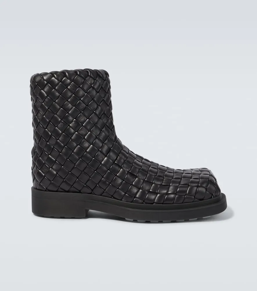 Bottega Veneta Ben leather ankle boots