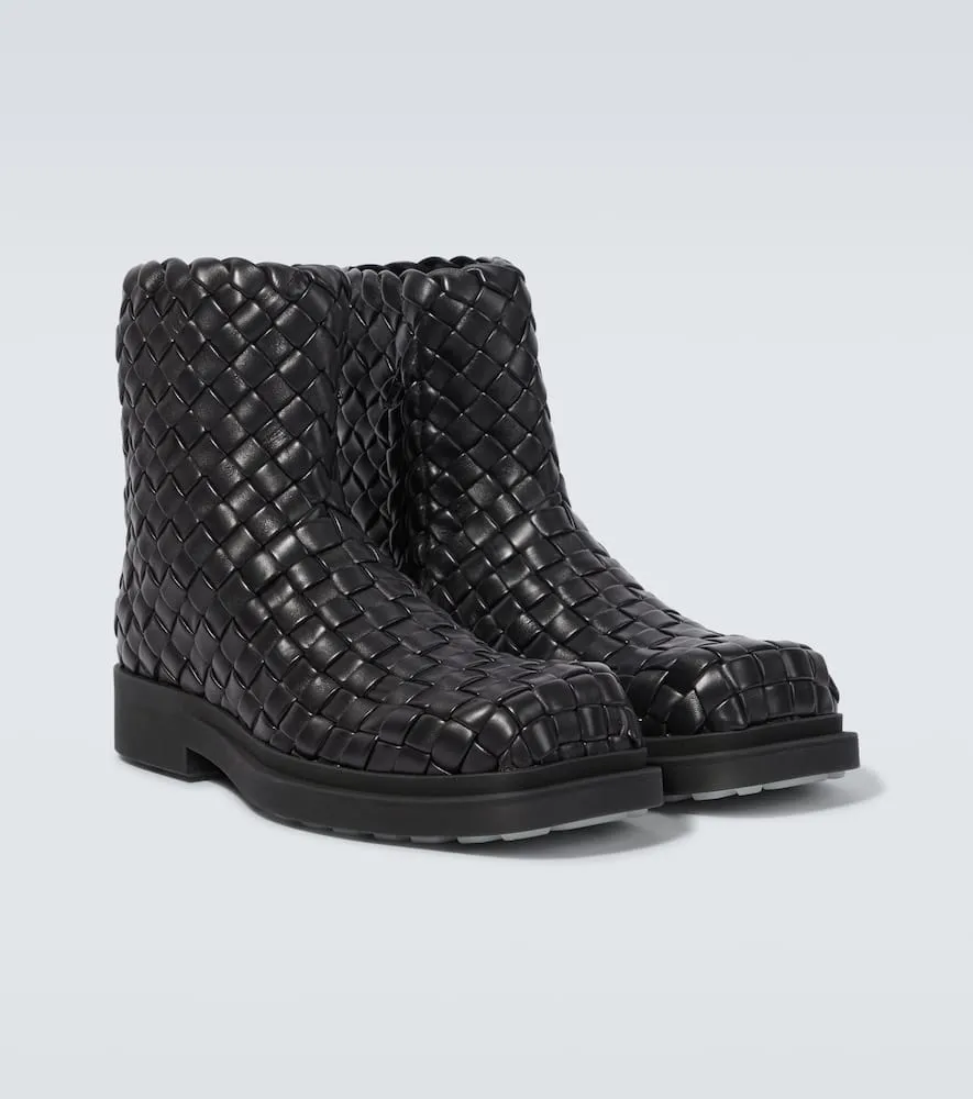 Bottega Veneta Ben leather ankle boots