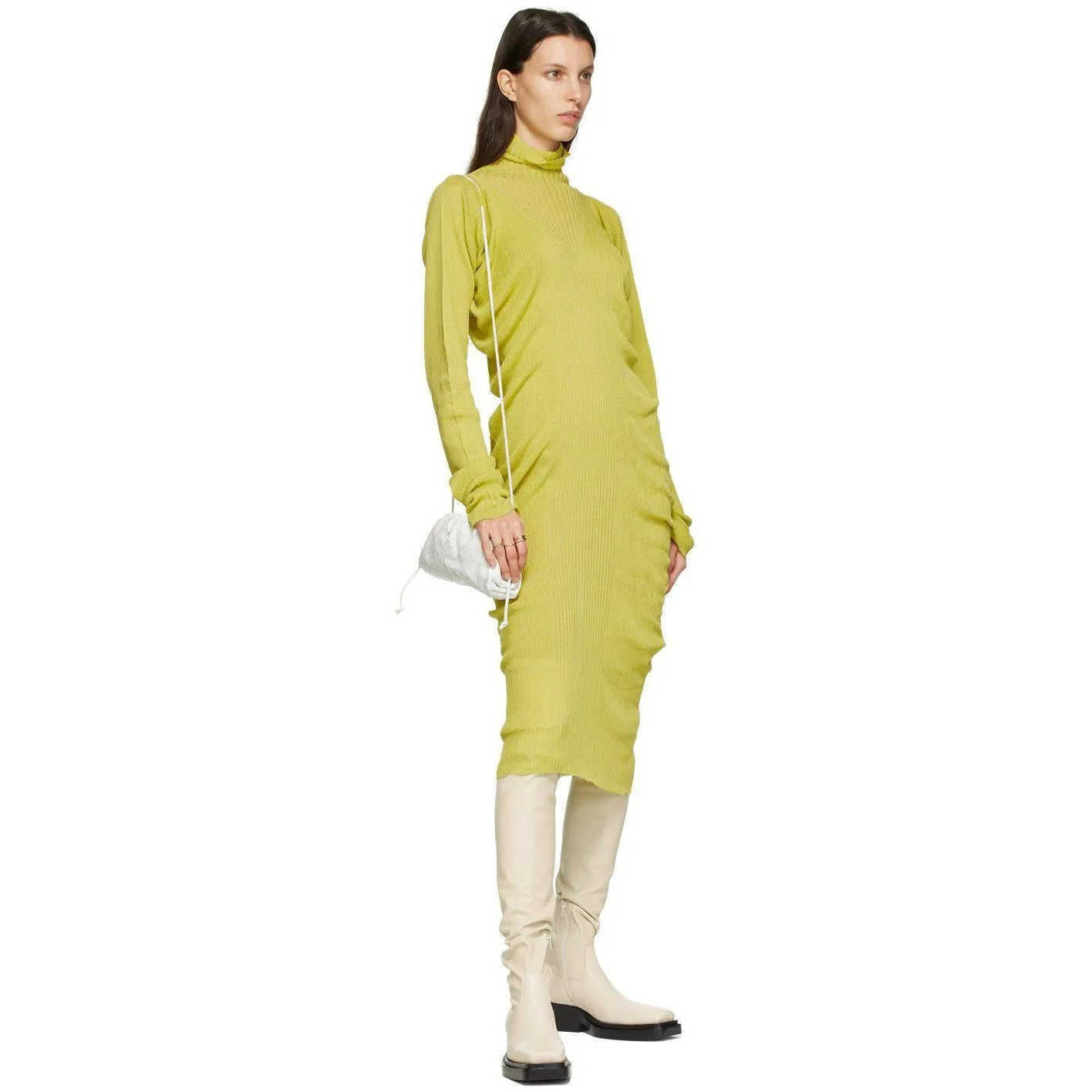 Bottega Veneta Off-White 'The Lean' Tall Boots