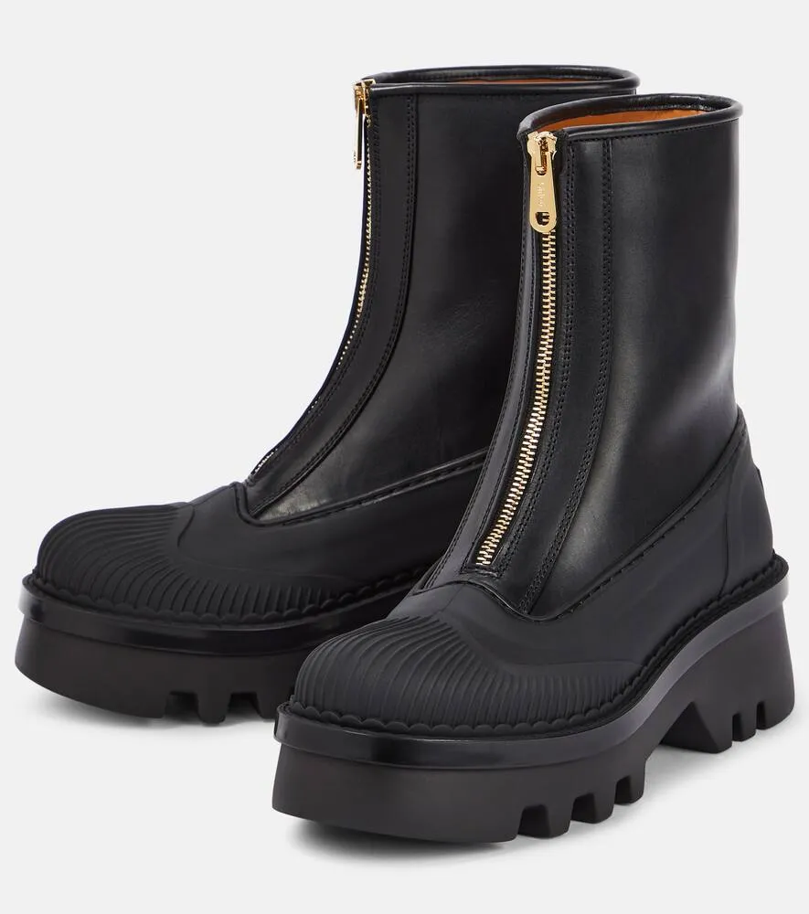 Chloe Raina leather ankle boots