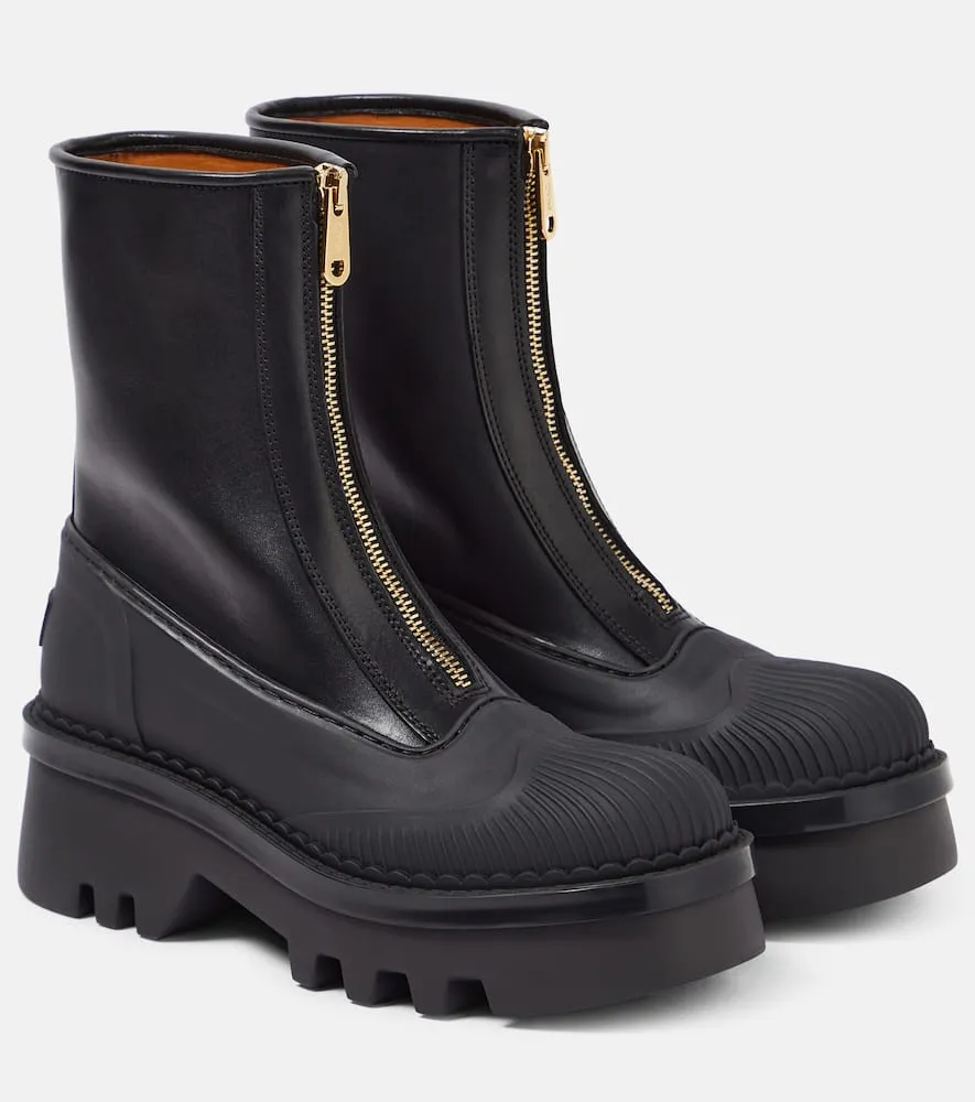 Chloe Raina leather ankle boots