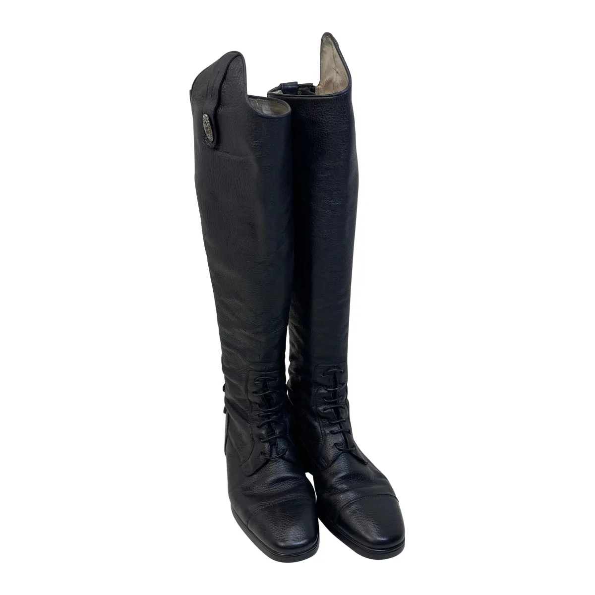DeNiro Tricolore 'Amabile' Field Boots in Black - EU 39 MA XXXS (Women's US 8.5 Medium Tall/XXX-Slim)