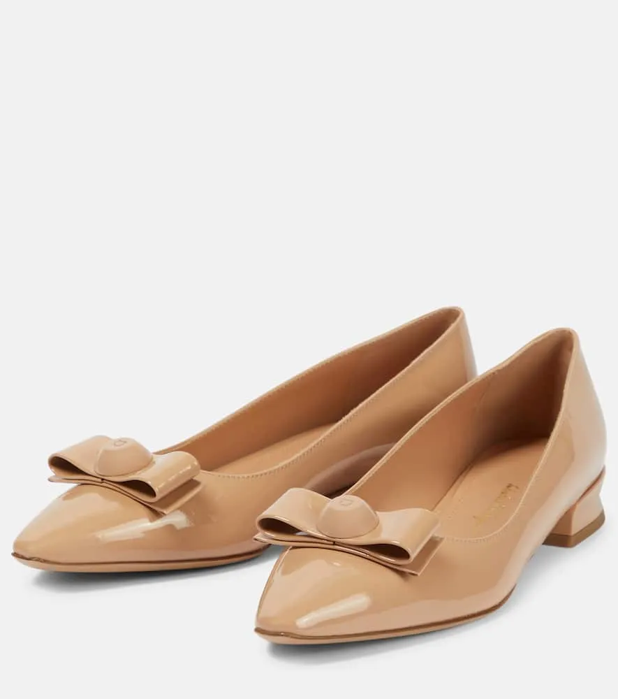 Ferragamo Katrin patent leather ballet flats