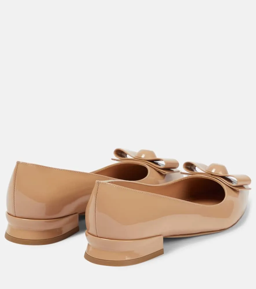 Ferragamo Katrin patent leather ballet flats