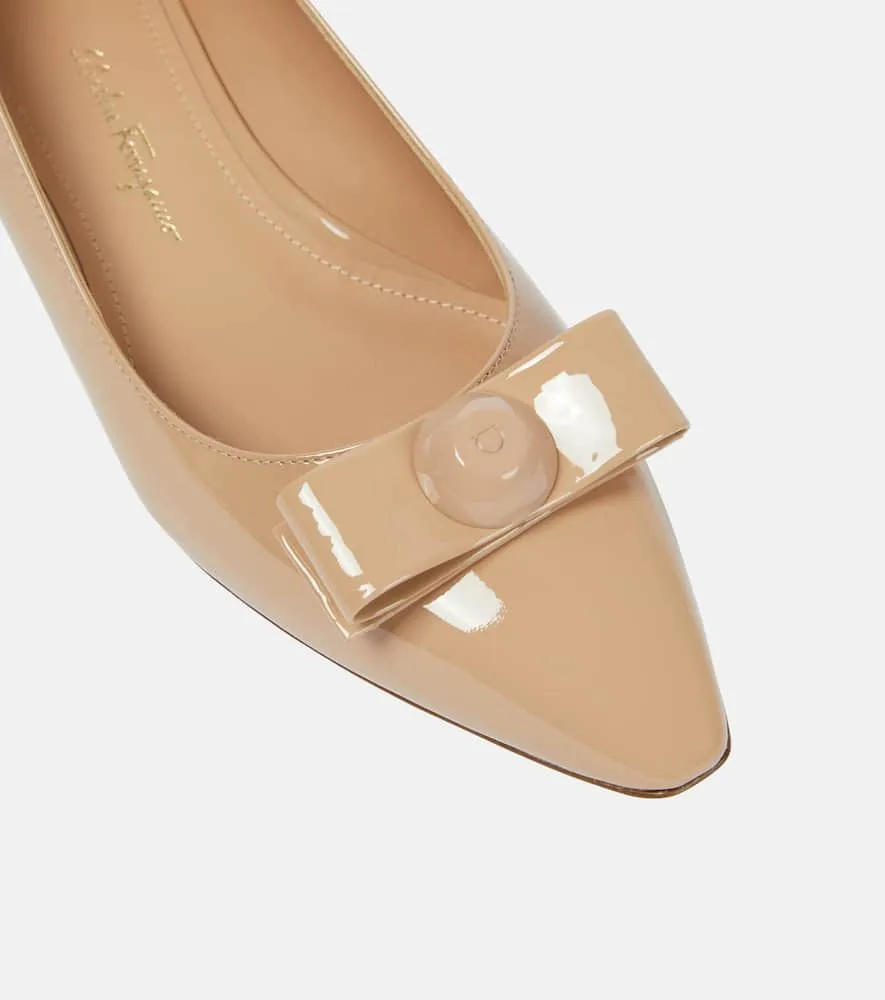 Ferragamo Katrin patent leather ballet flats