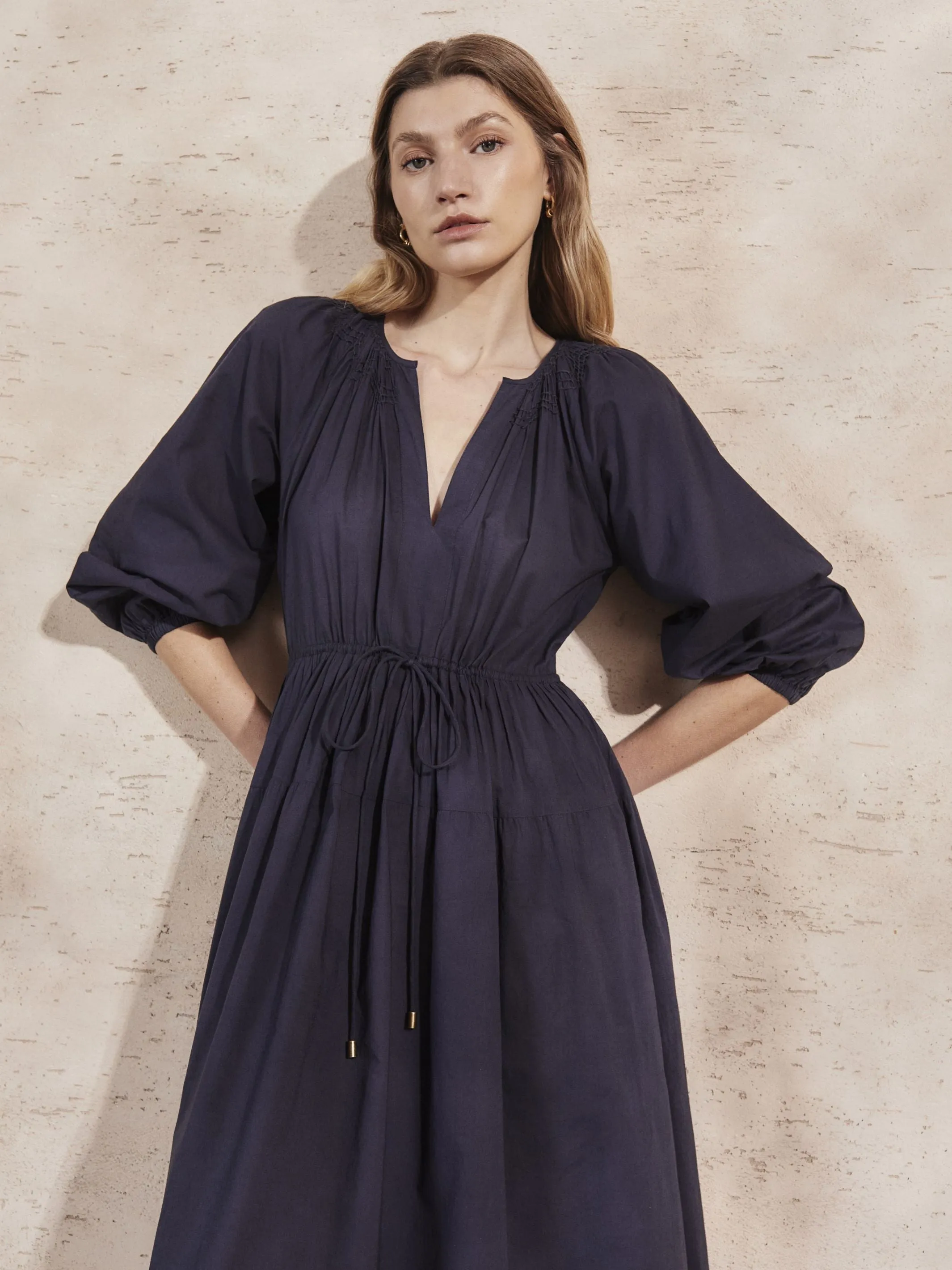 Midnight Cotton Dress