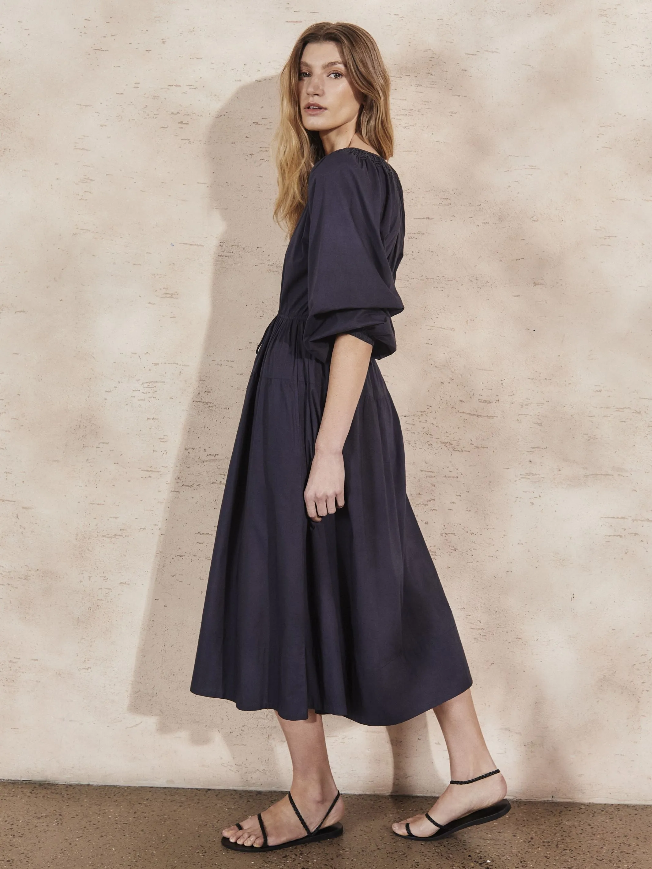 Midnight Cotton Dress