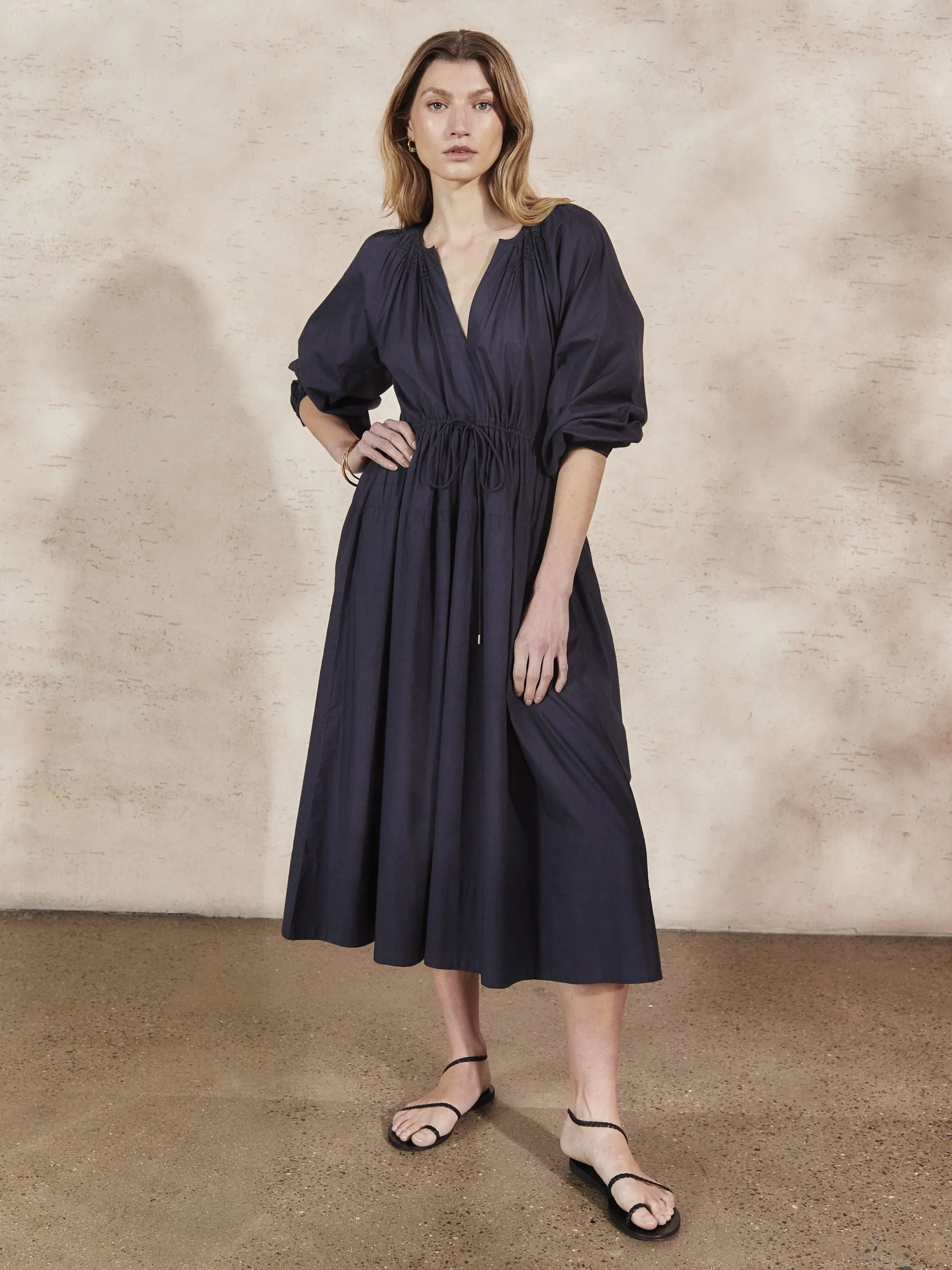 Midnight Cotton Dress