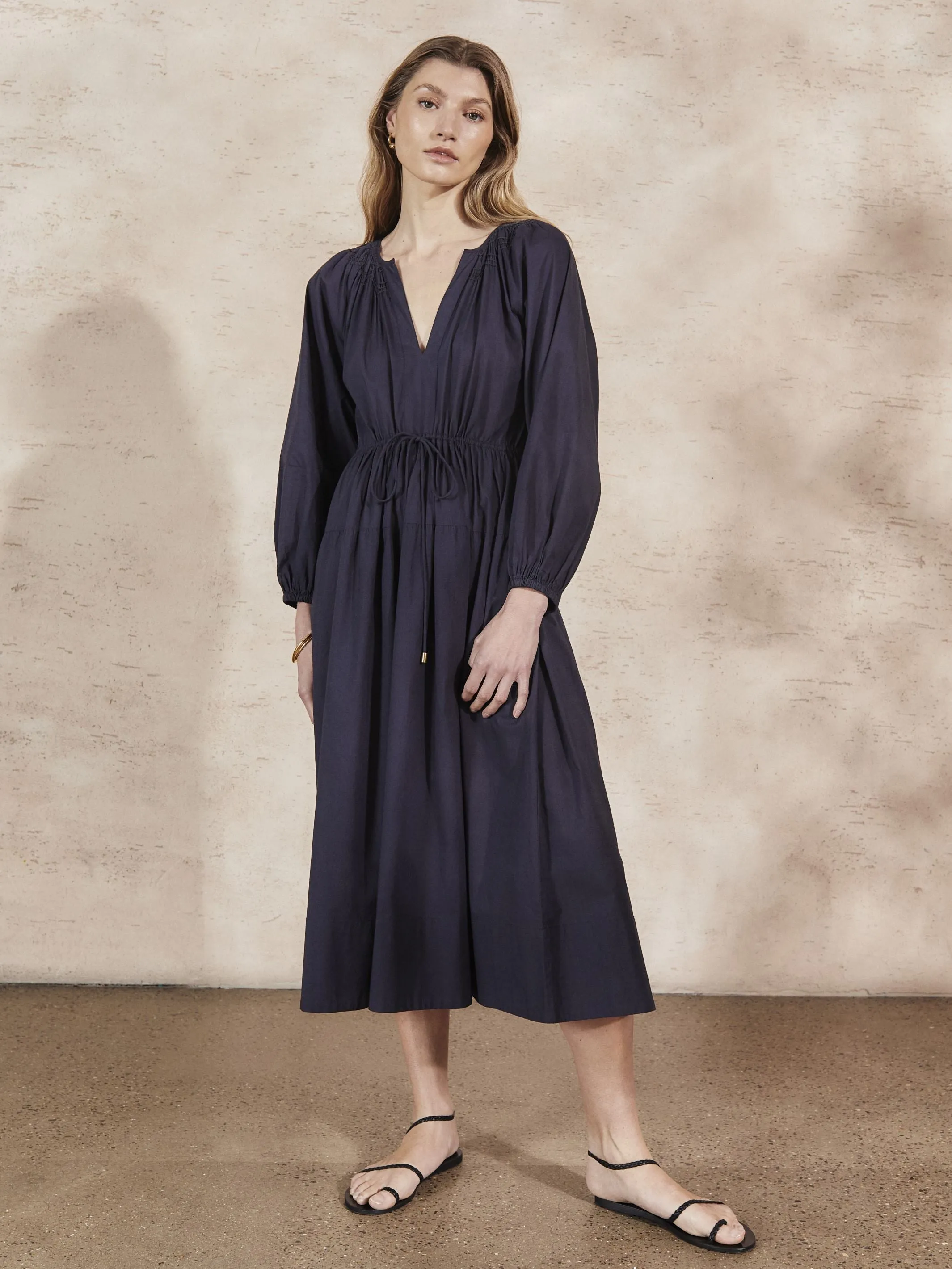 Midnight Cotton Dress