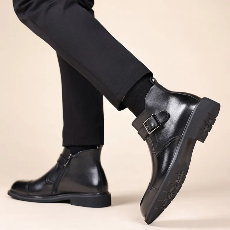 ❄️Winter Specials❄️ Men’s Vintage Italian Handmade Customized Leather Boots🔥🔥