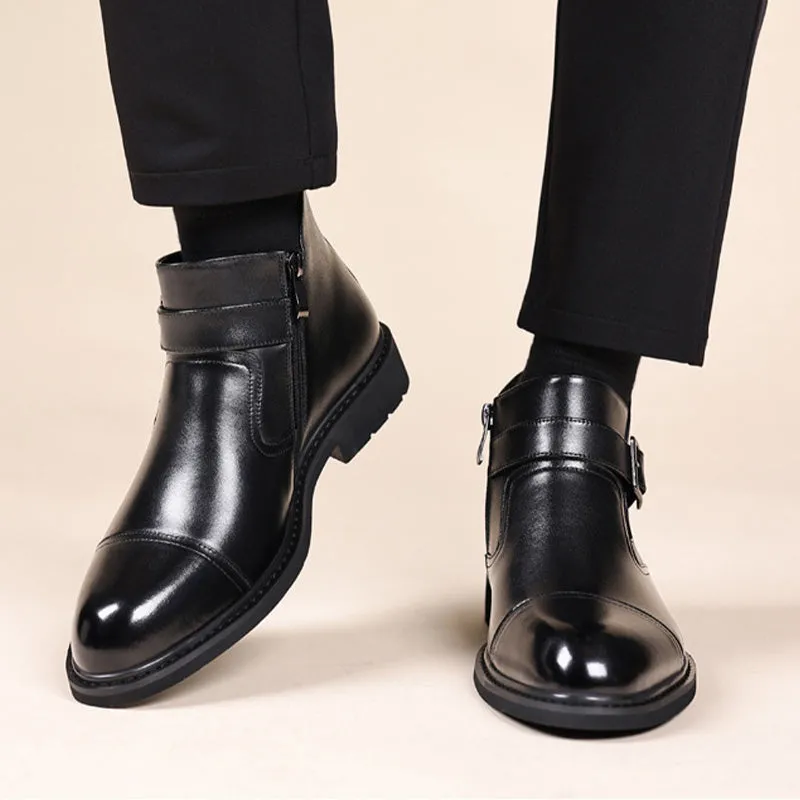 ❄️Winter Specials❄️ Men’s Vintage Italian Handmade Customized Leather Boots🔥🔥