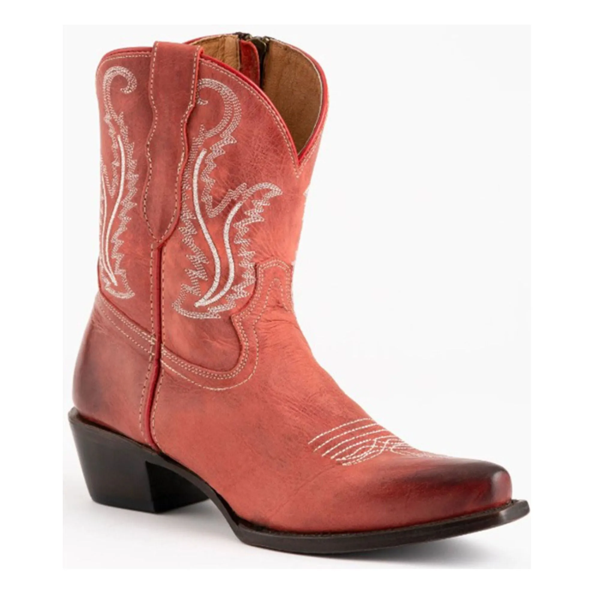 Women's Ferrini Red Snip Toe Boots 62311220